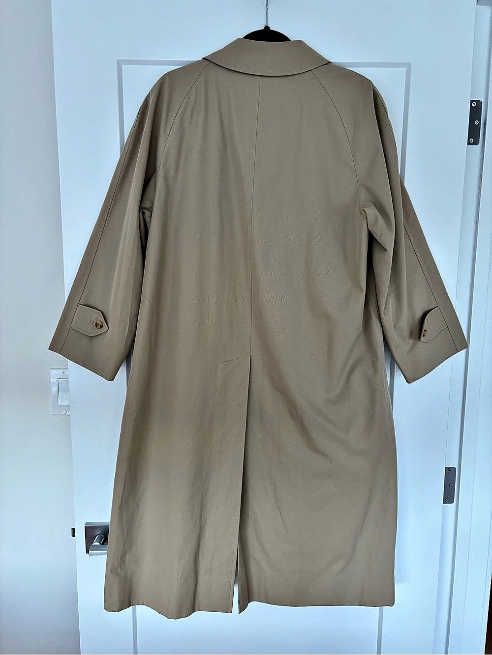 Burberry Vintage Burberrys Nova Check Lined Trench Coat Beige Plaid - Picture 3 of 5